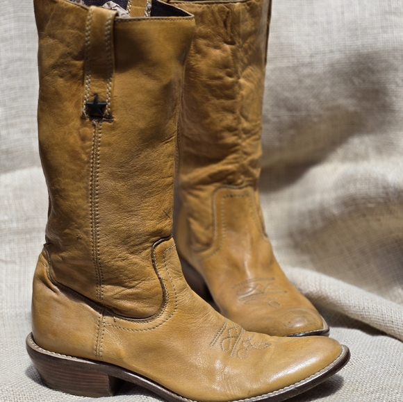 Lineazeta, Italian Leather Cowgirl Boots - Picture 2 of 8